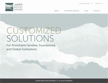 Tablet Screenshot of jasperridge.com
